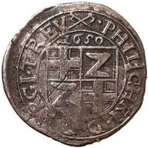 Аверс монеты Трир, 1 альбус, 1649-1652