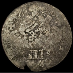 Реверс монеты Трир, 3 питерменгера, 1691-1695