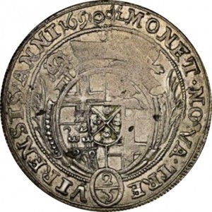 Аверс монеты Трир, ⅔ талера, 1690-1691