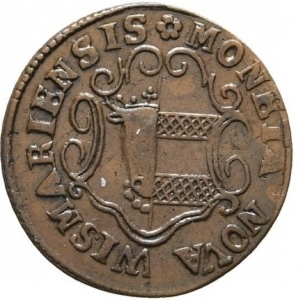 Аверс монеты Висмар, 3 пфеннига, 1829-1830