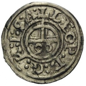 Реверс монеты Висмар, 1/96 талера, 1658
