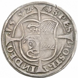Аверс монеты Висмар, ½ талера, 1552