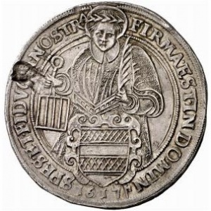 Реверс монеты Висмар, 1 талер, 1617