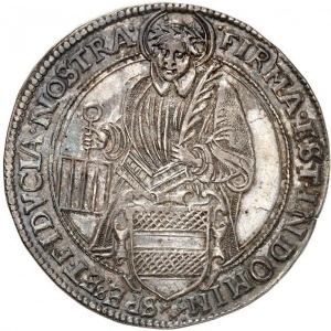 Реверс монеты Висмар, 1 талер, 1611, Паренхольцский договор