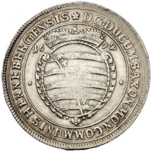 Аверс монеты Хеннеберг-Ильменау, ⅔ талера, 1692-1694