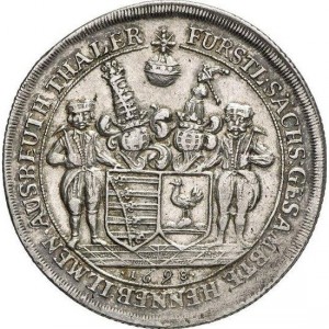 Реверс монеты Хеннеберг-Ильменау, 1 талер, 1698