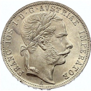 Аверс монеты Австрийская империя, 1 флорин, 1866