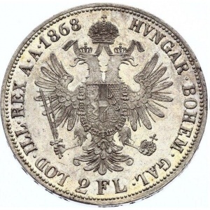 Реверс монеты Австрийская империя, 2 флорина, 1867-1872
