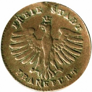 Аверс монеты Вольный город Франкфурт, 1 крейцер, 1839