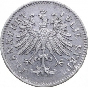 Аверс монеты Вольный город Франкфурт, 3 крейцера, 1846-1856
