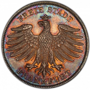 Аверс монеты Вольный город Франкфурт, 1 гульден, 1838-1841