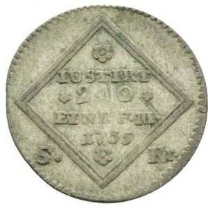 Реверс монеты Вольный город Франкфурт, 5 крейцеров, 1765