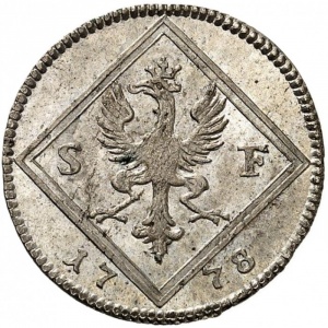 Аверс монеты Вольный город Франкфурт, 5 крейцеров, 1778-1785