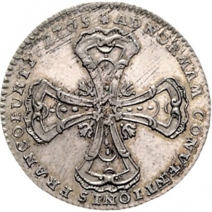 Реверс монеты Вольный город Франкфурт, 10 крейцеров, 1765