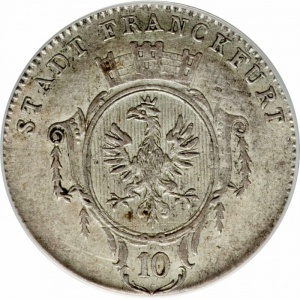 Аверс монеты Вольный город Франкфурт, 10 крейцеров, 1788