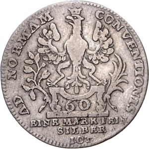 Аверс монеты Вольный город Франкфурт, 20 крейцеров, 1763