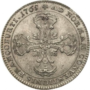 Реверс монеты Вольный город Франкфурт, 20 крейцеров, 1764-1765