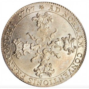 Реверс монеты Вольный город Франкфурт, 20 крейцеров, 1766-1772