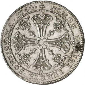 Реверс монеты Вольный город Франкфурт, ½ талера, 1762-1764