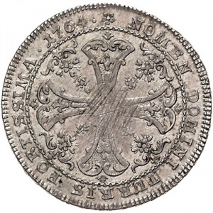 Реверс монеты Вольный город Франкфурт, ½ талера, 1764