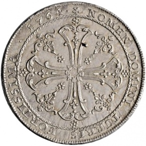 Реверс монеты Вольный город Франкфурт, 1 талер, 1764