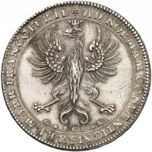 Аверс монеты Вольный город Франкфурт, 1 талер, 1764-1765