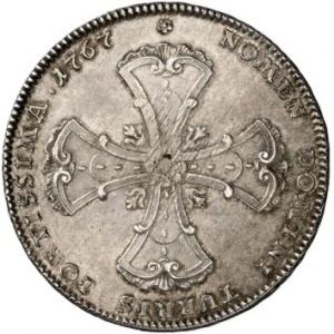 Реверс монеты Вольный город Франкфурт, 1 талер, 1766-1767