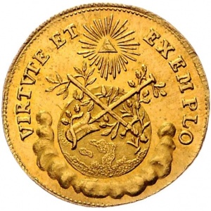 Аверс монеты Вольный город Франкфурт, ¾ дуката, 1764, Коронация Иосифа II