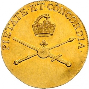 Аверс монеты Вольный город Франкфурт, ¾ дуката, 1790, Коронация Леопольда II