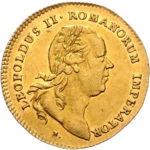 Аверс монеты Вольный город Франкфурт, 1 дукат, 1790, Коронация Леопольда II