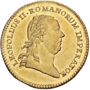 Аверс монеты Вольный город Франкфурт, 2 дуката, 1790, Коронация Леопольда II