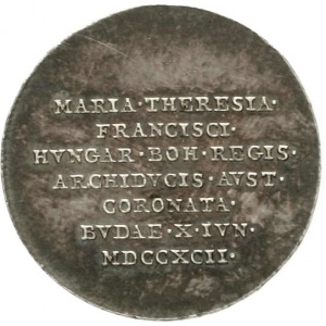 Реверс монеты Вольный город Франкфурт, ¾ дуката, 1792, Коронация Франца II