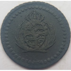 Аверс монеты Королевство Саксония, 1 пфенниг, 1807-1809