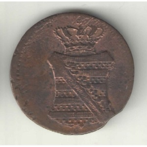 Аверс монеты Королевство Саксония, 1 пфенниг, 1831-1833