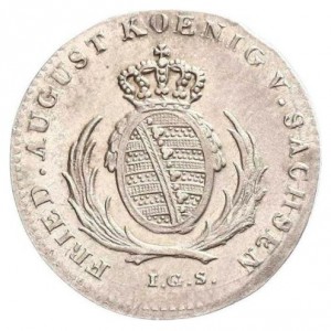 Аверс монеты Королевство Саксония, ¹⁄₁₂ талера, 1819-1823