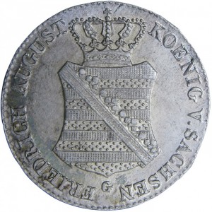 Аверс монеты Королевство Саксония, ¹⁄₁₂ талера, 1836