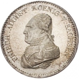 Аверс монеты Королевство Саксония, ⅔ талера, 1822