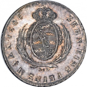 Реверс монеты Королевство Саксония, 1 талер, 1806