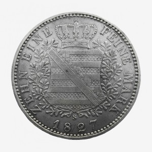 Реверс монеты Королевство Саксония, 1 талер, 1827-1828
