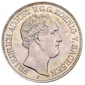 Аверс монеты Королевство Саксония, 1 талер, 1839-1849