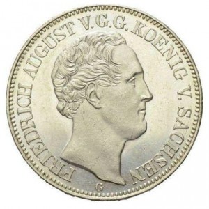 Аверс монеты Королевство Саксония, 1 талер, 1841-1854, Надпись "SEGEN DES ..." на реверсе
