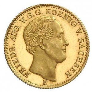 Аверс монеты Королевство Саксония, 2½ талера, 1842-1854