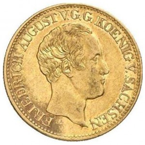 Аверс монеты Королевство Саксония, 5 талеров, 1837-1839