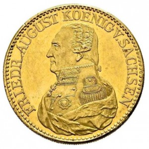 Аверс монеты Королевство Саксония, 10 талеров, 1825-1827