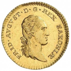 Аверс монеты Королевство Саксония, 1 дукат, 1806-1813