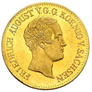 Аверс монеты Королевство Саксония, 1 дукат, 1836-1838