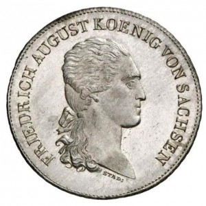 Аверс монеты Королевство Саксония, 1 талер, 1815, Призовой Талер Горной академии во Фрайбурге