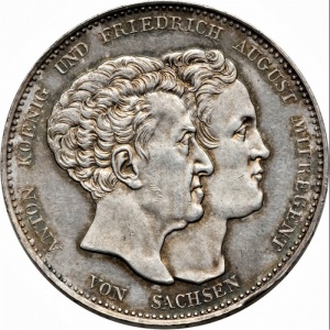 Аверс монеты Королевство Саксония, 1 талер, 1831, Новая конституция
