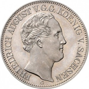 Аверс монеты Королевство Саксония, 1 талер, 1839, Посещение Дрезденского монетного двора