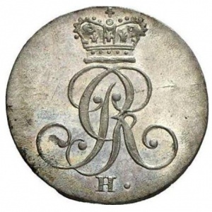 Аверс монеты Королевство Ганновер, 4 пфеннига, 1814-1816